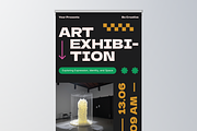 Art Exhibition Roll Up Banner, a Print Template by Annora Studio (Thumbnail 4 of 6)