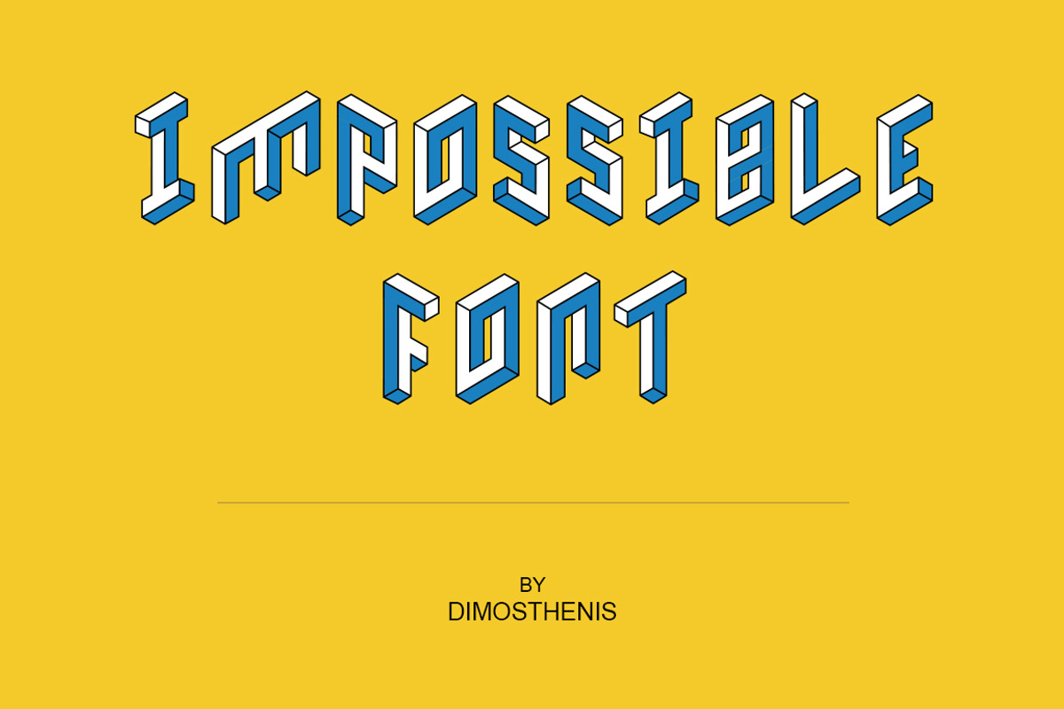 Impossible Font