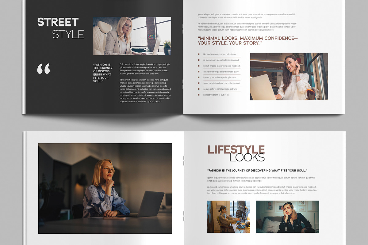 Modern Look Book Magazine Template, a Magazine Template by MightyDesign (Photo 4 of 8)