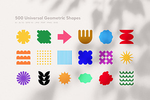 500 Geometric Shapes & Patterns