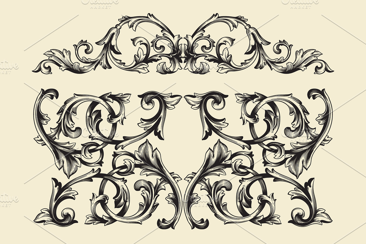 Frames And Borders Vintage, a Decorative Illustration by Samira (Photo 2 of 5)