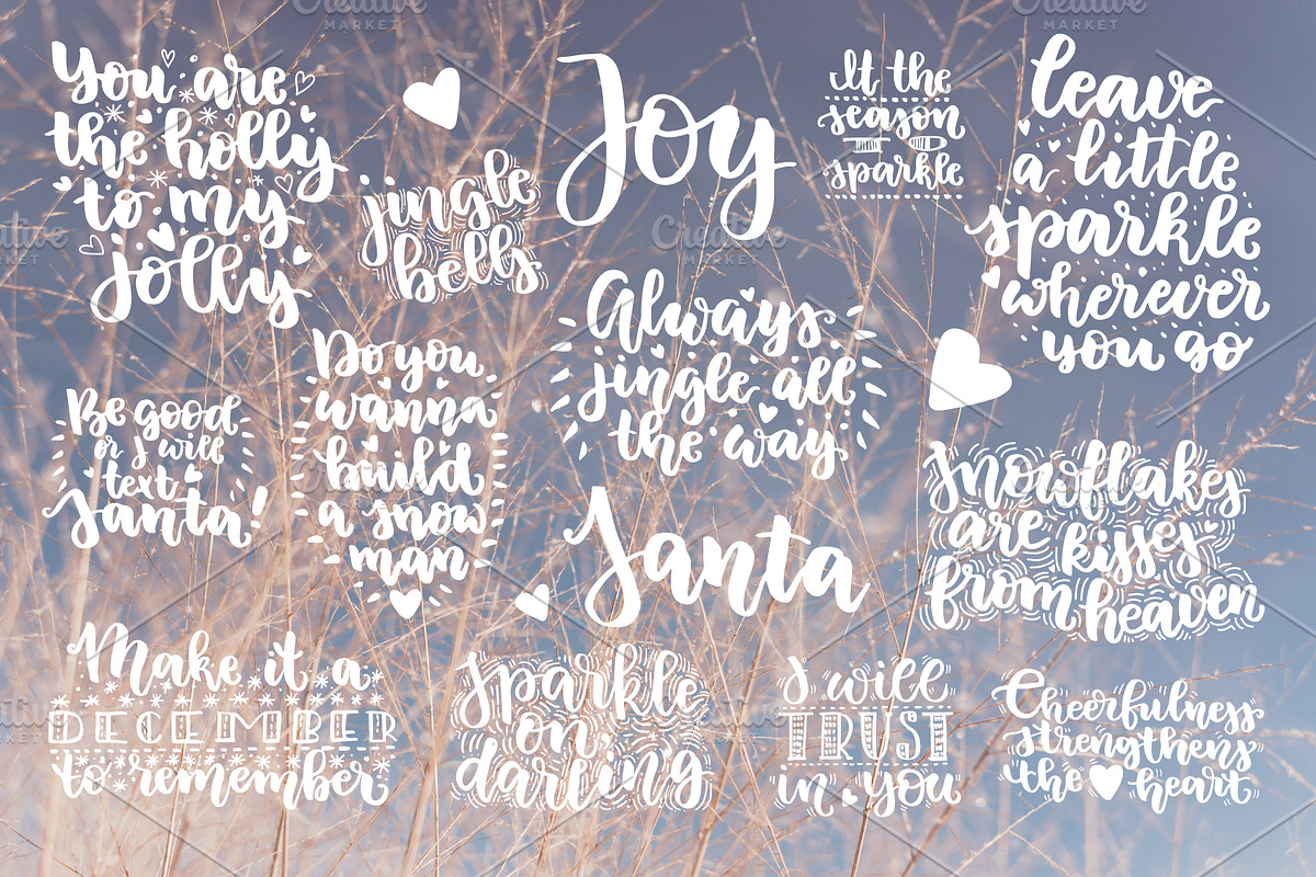 14 Christmas holidays Set, a Decorative Illustration by Eereen Studio (Photo 3 of 4)