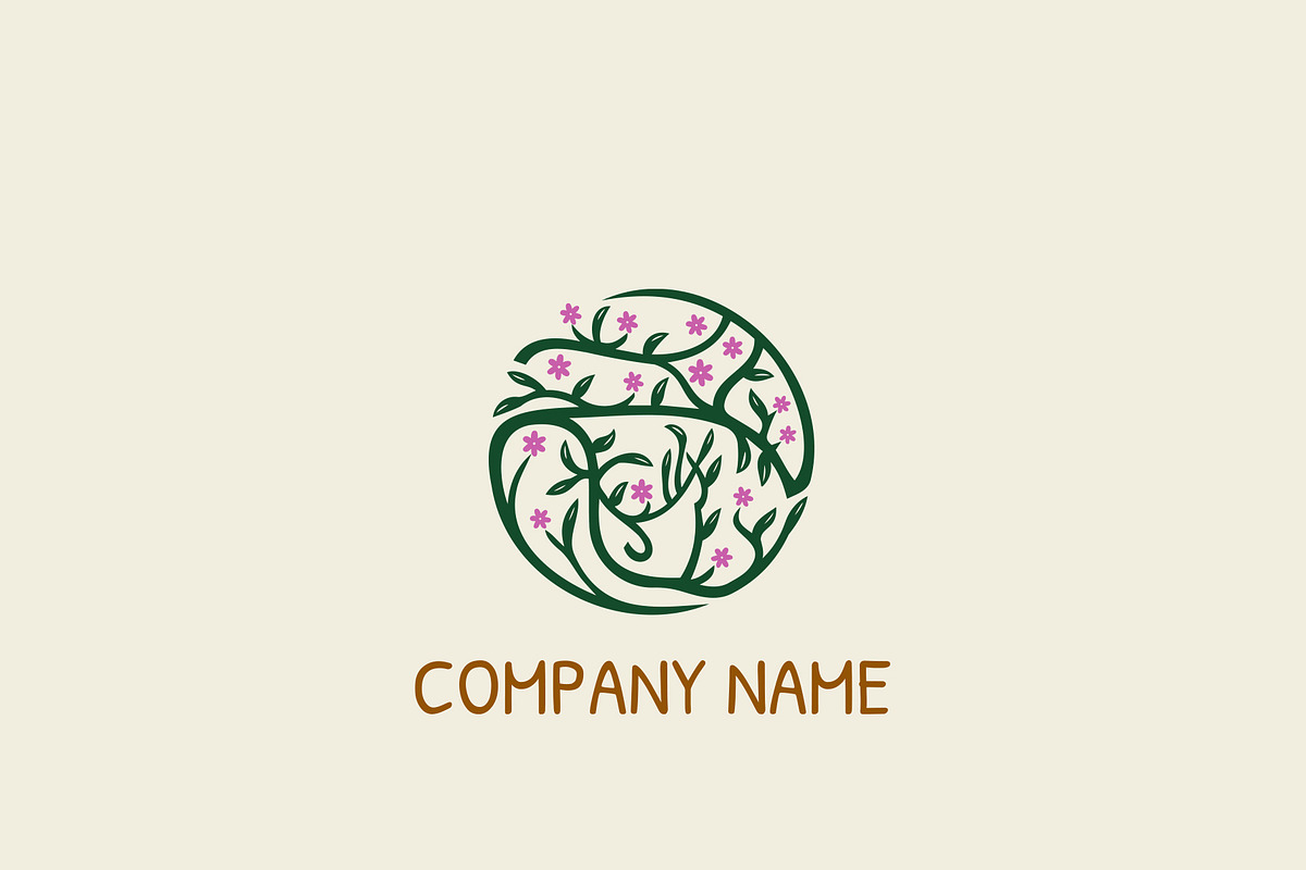 Circular Plant Logo Design, a Branding & Logo Template by HueNestify (Photo 2 of 2)