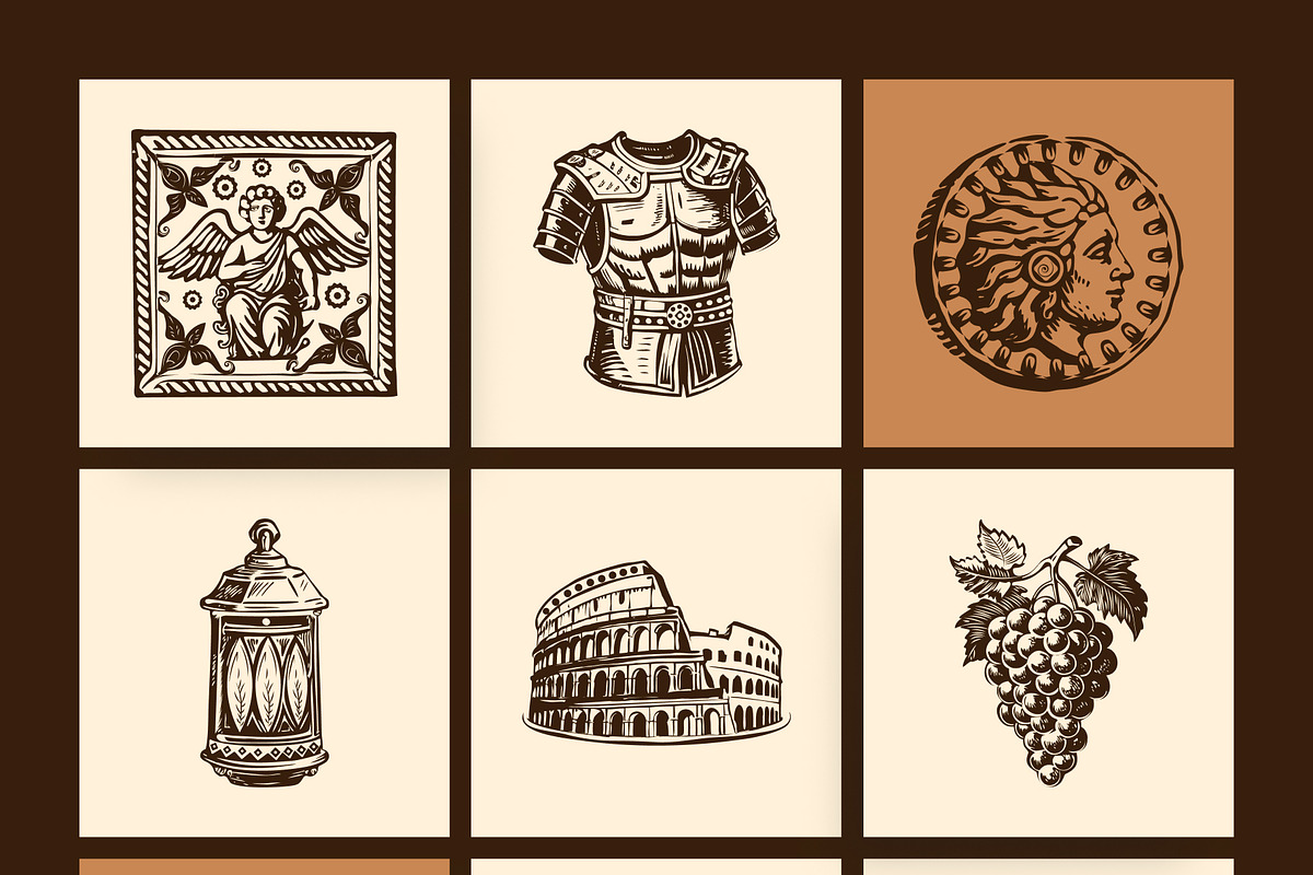 Vintage Cultures and Civilization, a Person Illustration by Creative Stall (Photo 21 of 33)