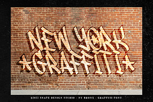 NY Bronx - Graffiti Font