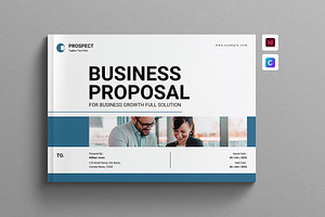 Business Proposal Template Landscape, a Brochure Template by Work-Envance
