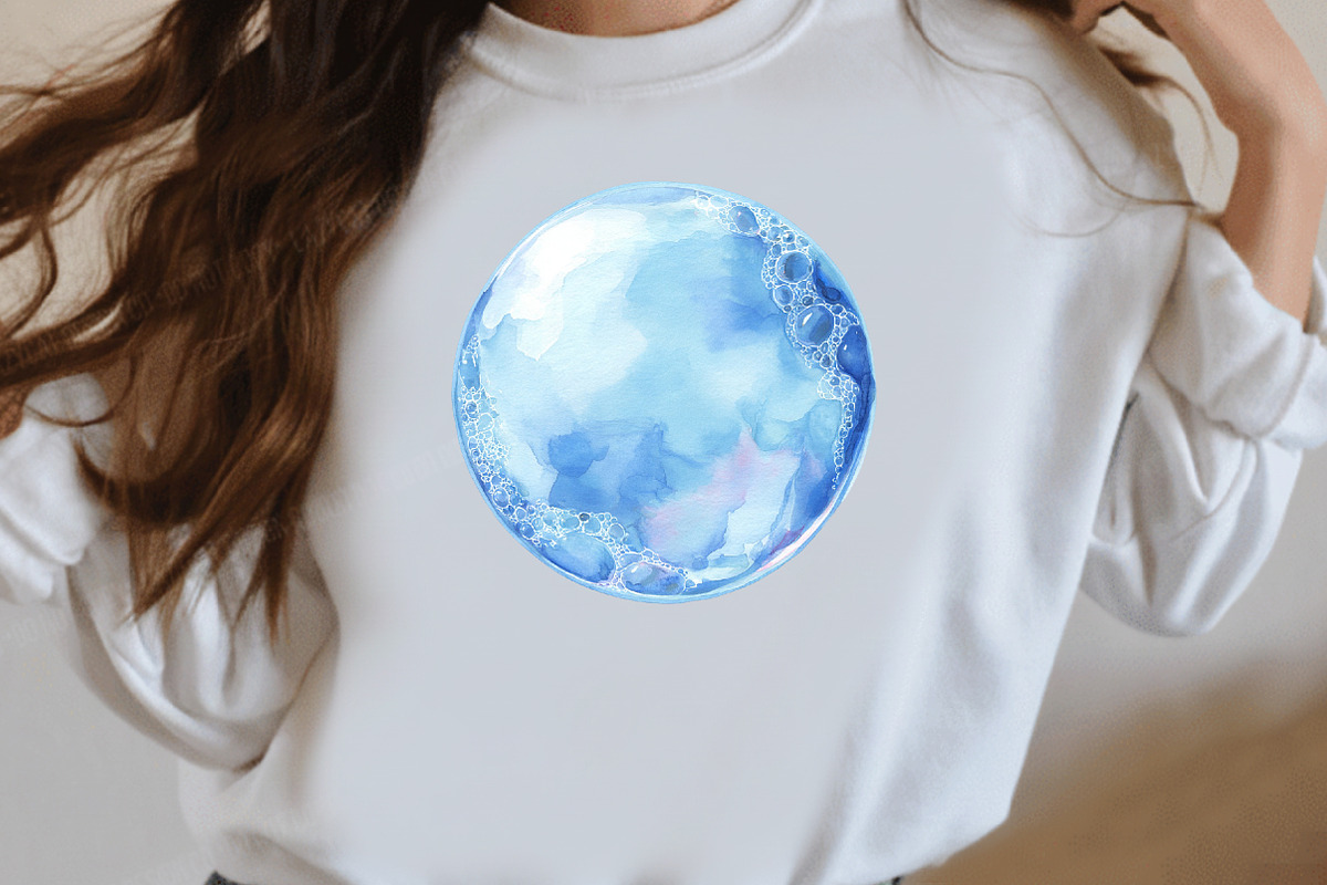 Summer Sea Underwater Bubbles Clipar, an Illustration by Designworld (Photo 5 of 7)