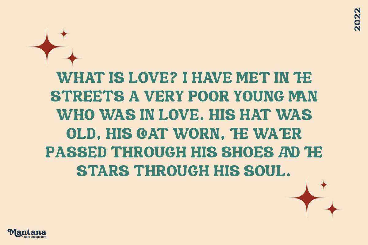 Mantana - Retro Vintage DIsplay font, a Serif Font by Anomali Creatype (Photo 5 of 10)