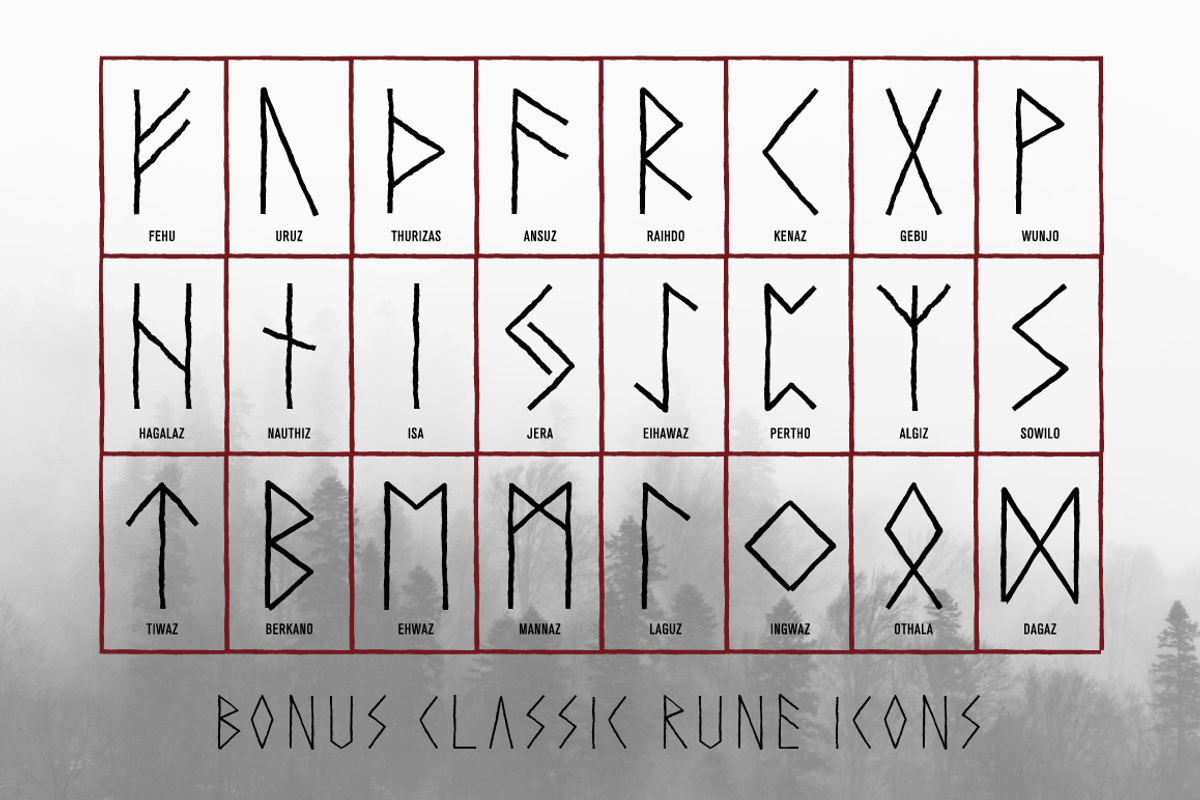 Harga Runic Pagan Font, a Font by Von Type Co (Photo 8 of 8)