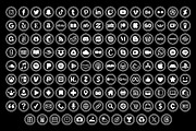 Circle Double Outline Social Icons, an Icon by Running With Foxes (Thumbnail 6 of 8)