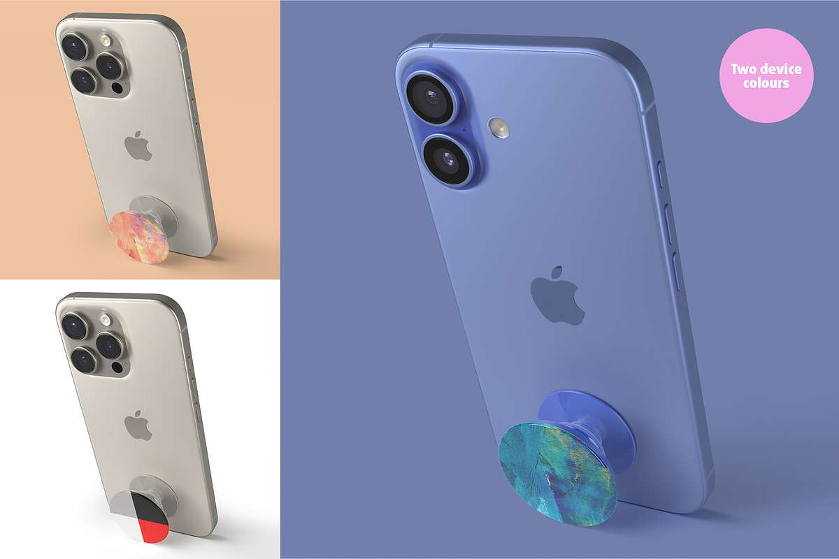 PopSockets Mock-up, an iPhone Mockup by Colatudo Store (Photo 3 of 8)