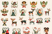 SCANDI SANTA CHRISTMAS CLIPART, a Person Illustration by Daring Digies (Thumbnail 2 of 9)
