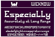 Sniper font, a Font by weknow (Thumbnail 5 of 5)