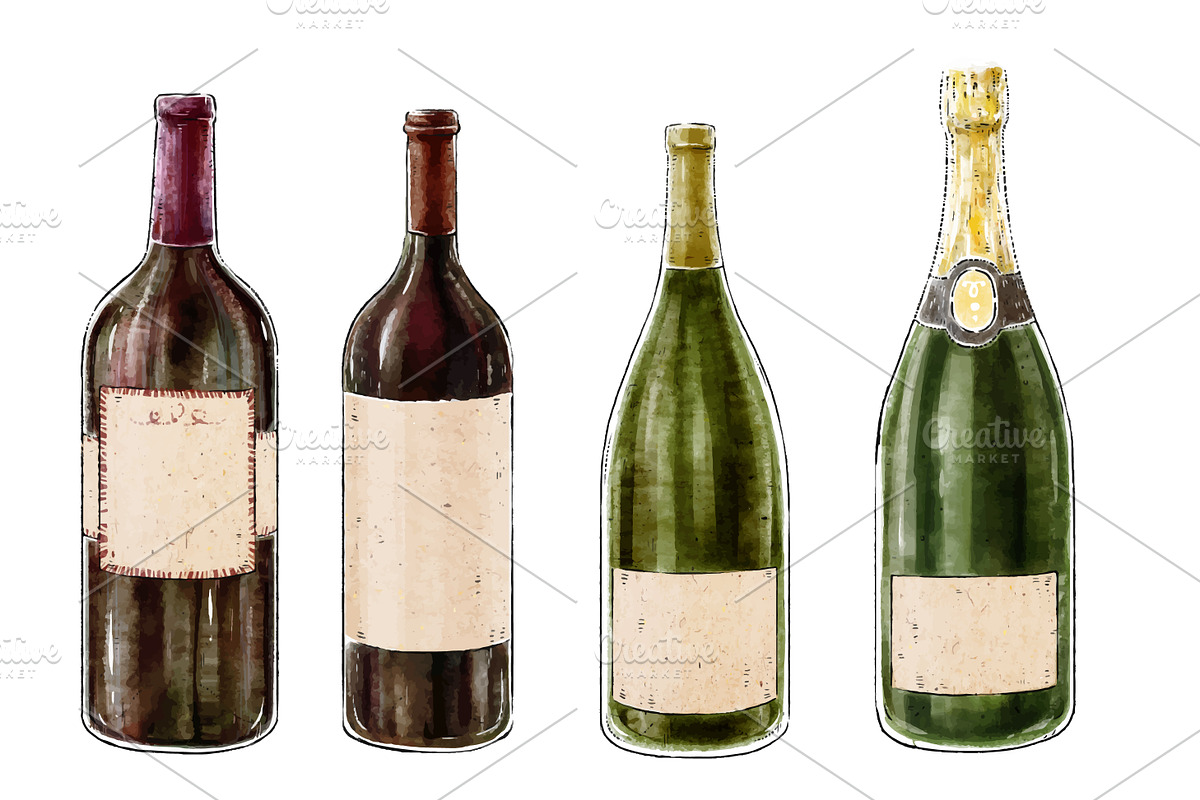 Wine artistic set, a Food Illustration by Schumacher Shop (Photo 2 of 8)