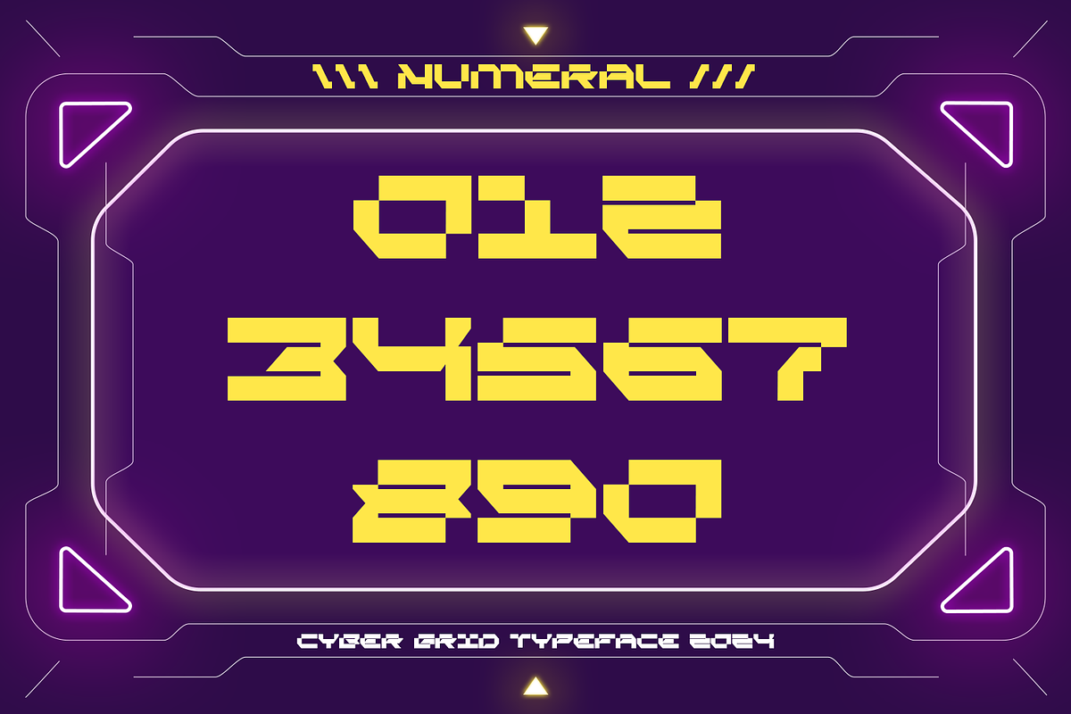 Cyber Grid - Cyber Crypto Font, a Sans Serif Font by Almarkhatype (Photo 14 of 15)