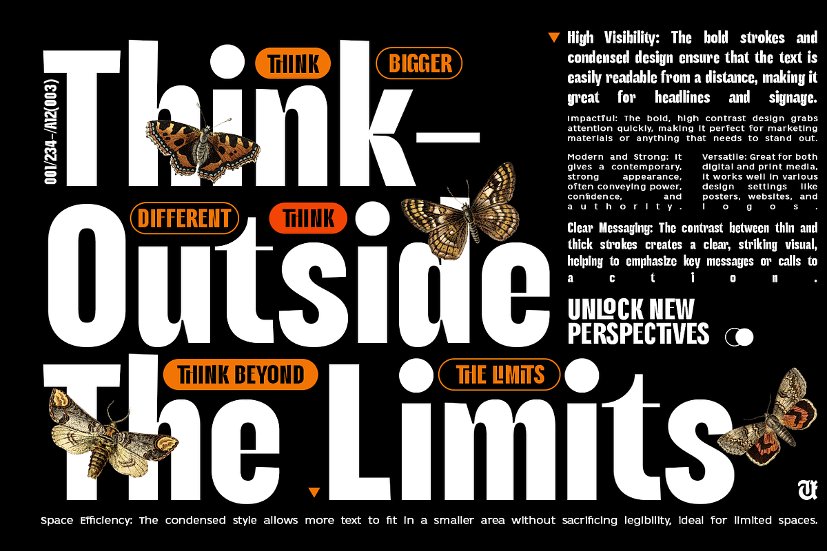UT Milliffigh - A Condensed Font, a Sans Serif Font by Universitype (Photo 7 of 11)