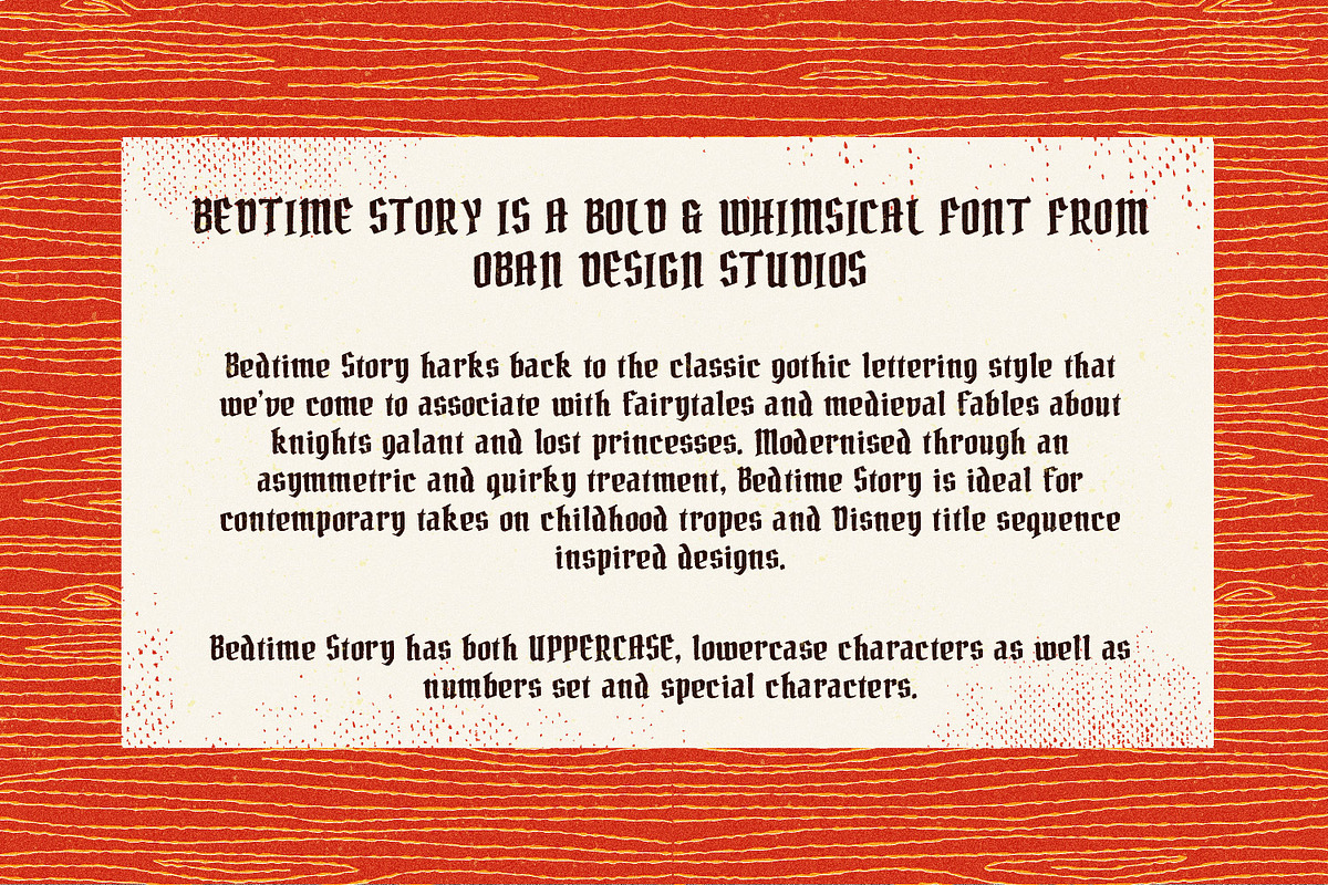 Bedtime Story Typeface preview 5