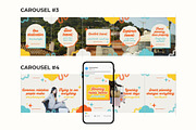 Retro Travel Instagram Carousels, a Social Media Template by Anna Design Studio (Thumbnail 5 of 13)