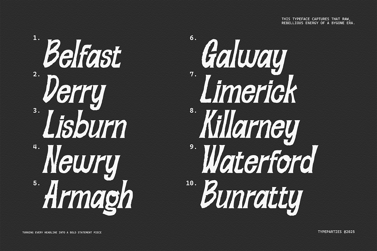 FantasyFactory - Rough Display Font, a Serif Font by Typeparties (Photo 4 of 9)