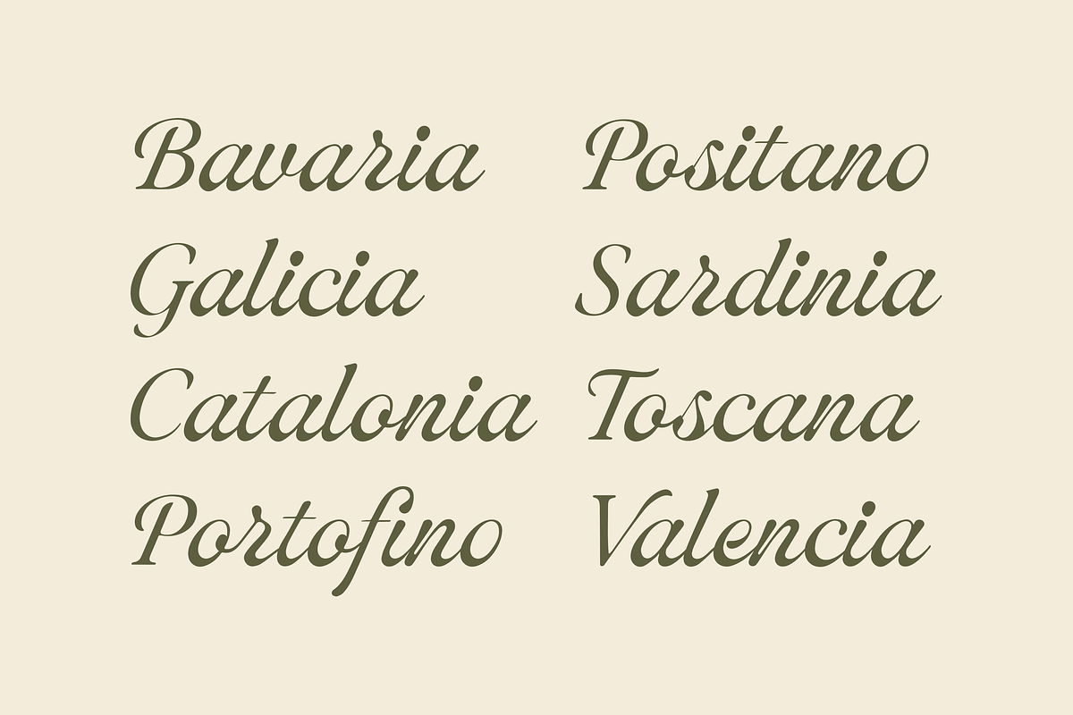 Bellagio – Refined Romantic Script, a Script Font by gafaroff studio (Photo 3 of 7)