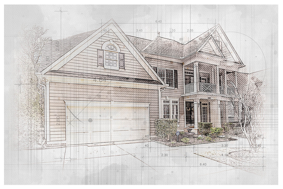 House Concept Sketch Art Effect, an Action Add-On by MRI STUDIO (Photo 23 of 29)