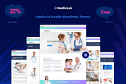 Medical & Health WordPress Theme, a WordPress Template by DotThemes (Thumbnail 1 of 2)