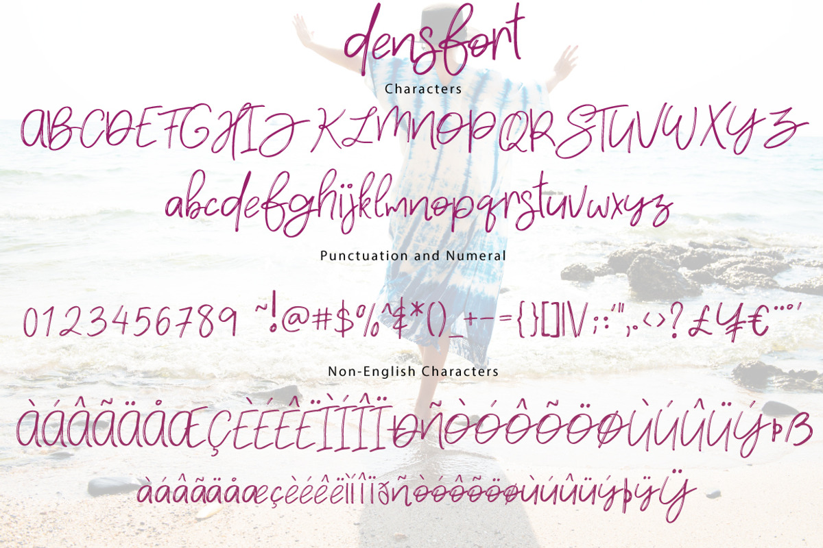 New! densfort | Handwritten Font preview 6
