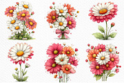 Spring Daisy Flower Clipart Png, an Illustration by Craft Nest (Thumbnail 4 of 11)