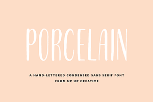 Porcelain Condensed Sans