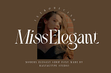 Miss Elegant Modern Serif Font