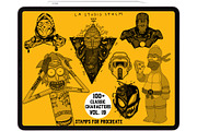 Bundle 3 Classic Character-Stamp Set, a Brush Add-On by LA Studio Sthlm (Thumbnail 4 of 17)