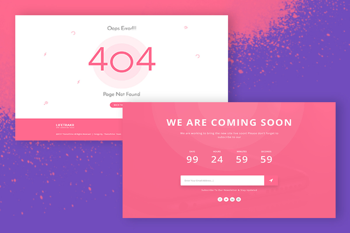 Lifetrakr App Landing Page Template, an App Template by Themefisher (Photo 5 of 5)