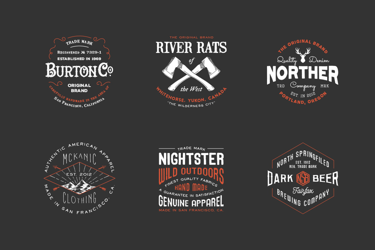 Hipster Vintage Logo Pack 2, a Branding & Logo Template by Victor Barac (Photo 4 of 5)