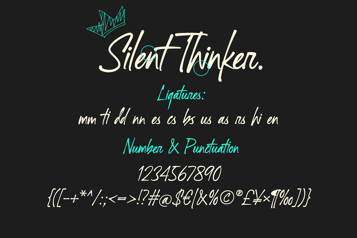 Silent Thinker | Quick Handwritten, a Handwritten Font by Lemonthe (Photo 3 of 7)