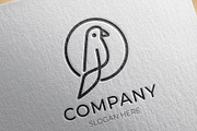 Minimal line art bird logo design, a Branding & Logo Template by Medianeka (Thumbnail 1 of 3)
