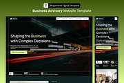 Business Advisory Figma Template, an UI Kit Template by Rozepaars Design (Thumbnail 1 of 7)