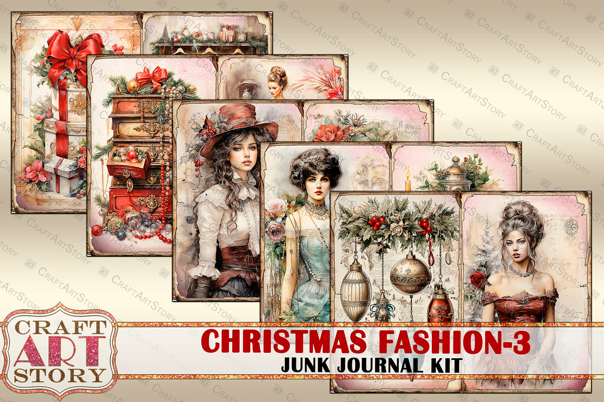 Christmas Fashion-3, a Person Illustration by CraftArtStory (Photo 5 of 7)