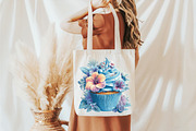 Watercolor Summer Cupcake Clipart, an Illustration by designcity5 (Thumbnail 3 of 5)