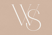 WS monogram, a Branding & Logo Template by LINKED LETTERS STUDIO (Thumbnail 1 of 2)