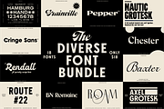The Diverse Font Bundle, a Sans Serif Font by Bnick (Thumbnail 1 of 34)