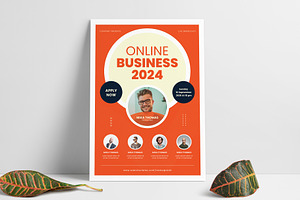 Online Business Conference Flyer, a Flyer Template by Pixelpick