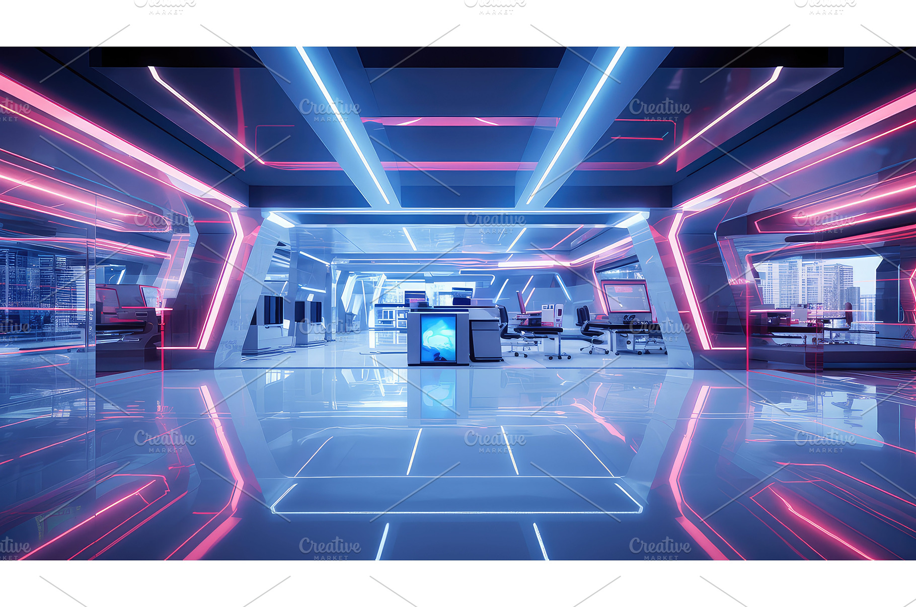 modern abstract office background ai, an Abstract Photo by pikepicture