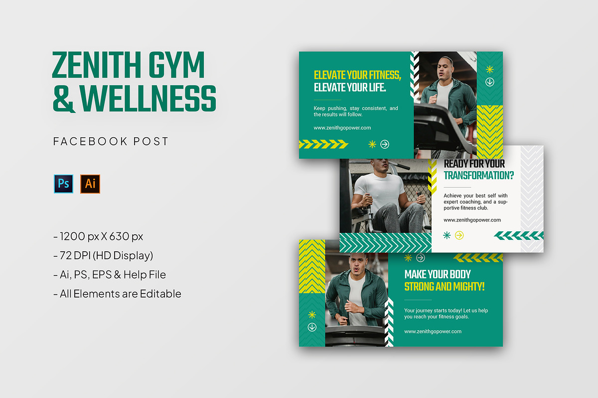 Zenith - Facebook Post, a Social Media Template by StreaksideStd (Photo 1 of 3)