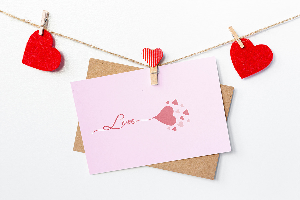 Valentine's day Cards in Minimalism, an Invitation Template by DysenkaArt (Photo 3 of 4)