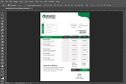 invoice template design, a Stationery Template by Graphicalark (Thumbnail 2 of 4)