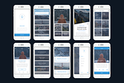 Minimal Travel App UI Kit (Sketch), a Templates & Theme by O N N O (Thumbnail 4 of 7)