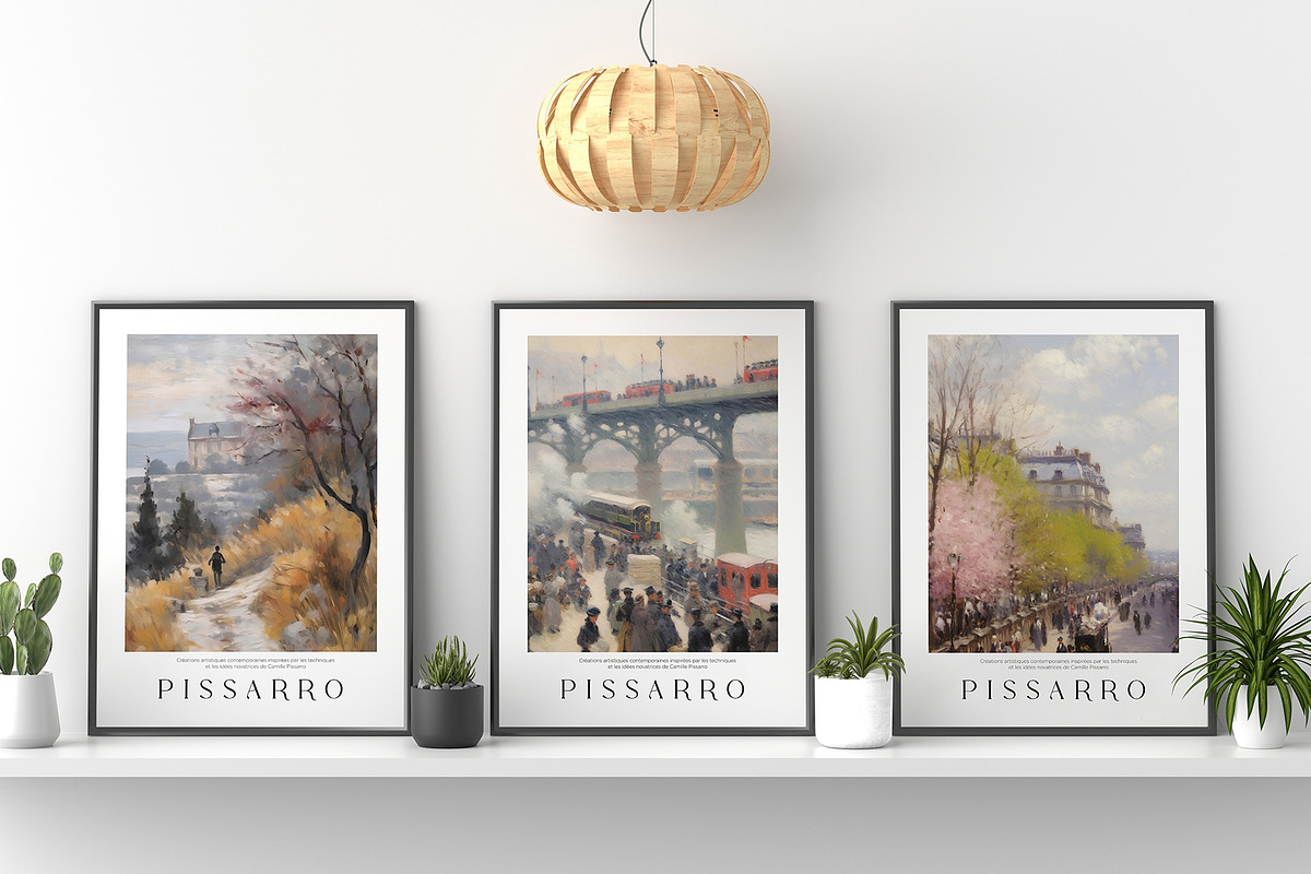 Print Poster Pissarro Painting Style, a Seasonal Illustration by Vibrand Studio (Photo 1 of 14)