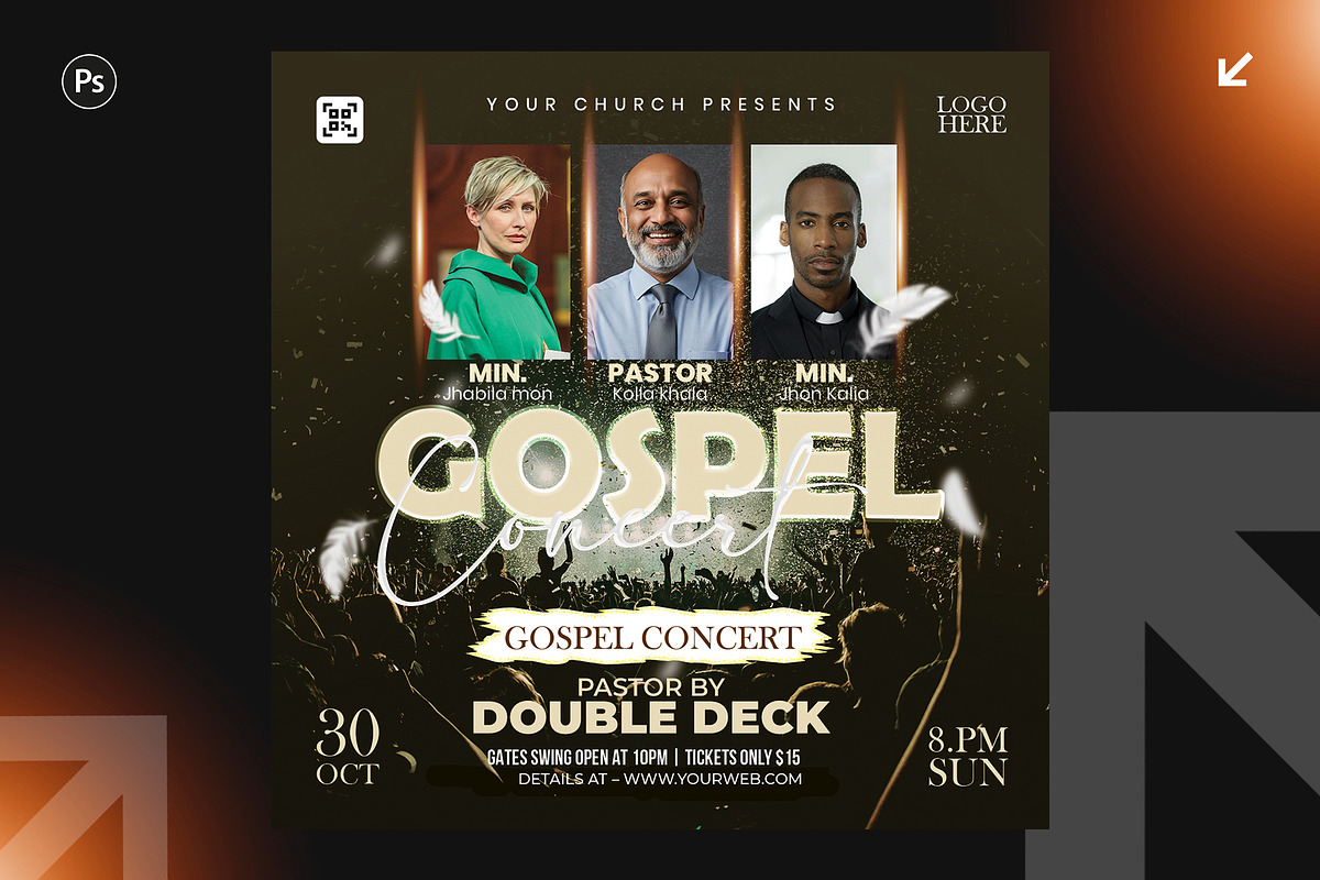 06 Church Prayer Flyer Design Bundle, a Flyer Template by Shajib Shikder (Photo 7 of 7)