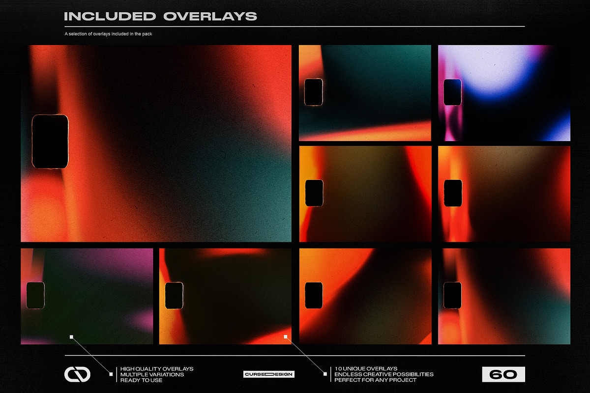 Light Leaks Film Overlays, a Texture Graphic by Cursedesign (Photo 4 of 6)