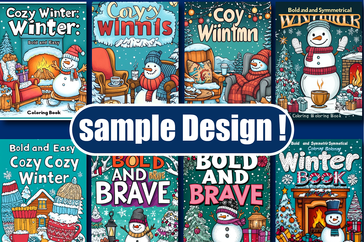 Bold And Easy Cozy Winter Coloring, an Animal Illustration by Design Home (Photo 3 of 3)